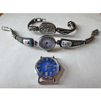 Часы. Винтаж из БССР. Луч. Не рабочие (нужна профилактика). Механика и кварц. Интересные. Целые, 3 шт. за одну цену. МЦ нет.