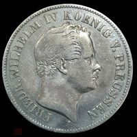 С 1р! 1 талер 1847 A Пруссия горный рельефная