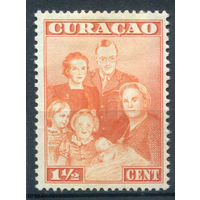 Нидерландские колонии - Кюрасао - 1943г. - королевская семья, 1 1/2 с - 1 марка - MH [Mi 204]. #3-WB-81-A-1