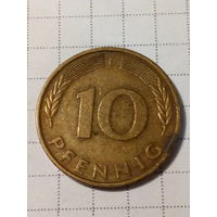 10 пфеннигов ФРГ 1981 Д год