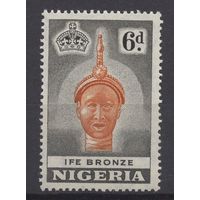 Нигерия /NIGERIA  1953** Бронзовая маска Артефакты Mi#78