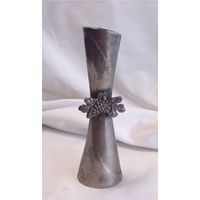 Ваза с бантом Виноград Серебрение