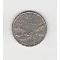 Квотер (25 центов) США "Штат Миссури" 2003 D Лот 0587