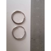 Серьги CCCP серебро 925 проба вес -1г150