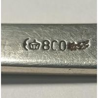 Вилка с вензелем серебро 800 проба - 64,97гр