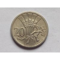 Чехословакия 20 геллеров 1937 г.