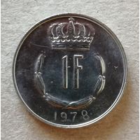 Люксембург 1 франк 1978 год, KM# 55  ю