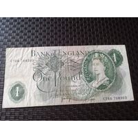 1 фунт 1960-1977 гг. Великобритания