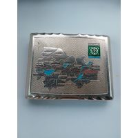 Портсигар. Карта СССР. Алюм. Люкс.