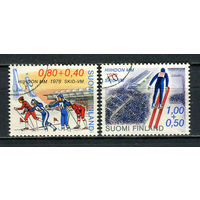 Финляндия - 1977 - Чемпионат мира по лыжным гонкам - [Mi. 815-816] - полная серия - 2 марки. Гашеные.  (Лот 51HM)-T2P9