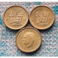 Швеция 10 крон, UNC. Карл XVI Густав.