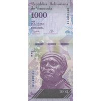 Венесуэла 1000 боливаров образца 2017 года UNC p95b