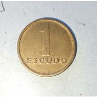1 эскудо 1986 года Португалия. Португальская Республика. Красивая родная патина!