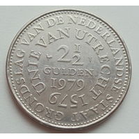 Нидерланды Голландия 2 1/2 гульдена 1979 год 400 лет Утрехтской унии