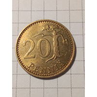 20 пенни Финляндия 1988 год