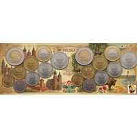 Польша набор монет 1, 2, 5, 10, 20, 50 грошей; 1, 2, 5 злотых, UNC. Новый тип грошей. Сторгуй за свою цену, предложи обмен!