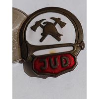 Значок " Юный пожарный т.м. сломана заколка "