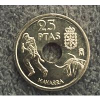 Испания 25 песет 1999 год Наварра UNC коррида