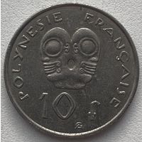 Французская Полинезия 10 франков 2014 г.
