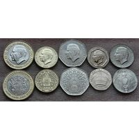 Гибралтар. 10, 20, 50 пенсов 1, 2 фунта 2023 год