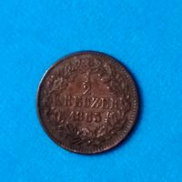 1/2 крейцера (1865г.) Великое герцогство Баден. Состояние!