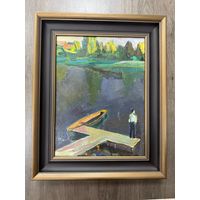 Картина Басов Б. М. Холст Масло 30*40 1976 г