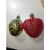 Ёлочные игрушки - Клубники . СССР .