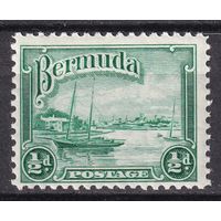 131.BrKCI. Великобритания. Колонии. Бермудские острова. Местные мотивы. Георг V. 1936 г. 1/2P. Mi.#89.