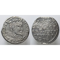 3 гроша (трояк) 1597 год. Рига