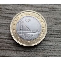 Werty71 Турция 1 лира 2022 Мост Чанаккале 1915