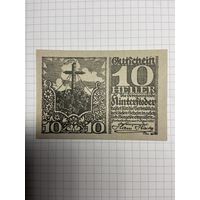 10 геллеров (нотгельды) Австрия.-2512