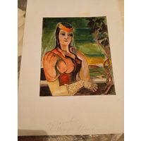 Ладо Гудиашвили портрет Мананы Шотадзе