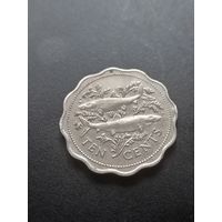 Багамские острова (Багамы) 10 центов 1989 г.