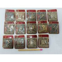 Набор знаков. 1 разряд по видам спорта. накладные, тяжёлые. цена за 1 шт.