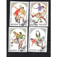 Чемпионат мира по футболу в Италии Болгария 1989 год серия из 4-х марок