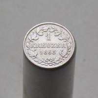 Германия Бавария 1 крейцер 1865