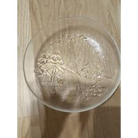 Винтажное рождественское блюдо Arcoroc