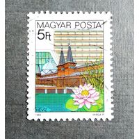 Марка Венгрия 1983 год Курорты