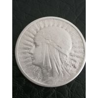 2 злотых. Ядвига 1934г.
