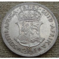 2 1/2 шиллинга 1953 Южная Африка