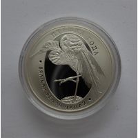 Вялiкая белая чапля / Большая белая цапля. Серебро. 10 рублей. 2008 г