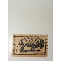 США 1970 посвященная защите дикой природы, с изображением американского бизона.