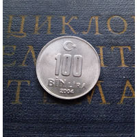 100 000 лир 2004 Турция #01 aUNC