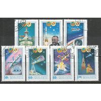 Монголия. Советско-монгольский космический полёт. 1981г. Mi#1367-73. Серия.
