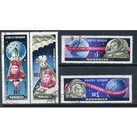 МОНГОЛИЯ 1961 221-224 Первый пилотируемый космический поле