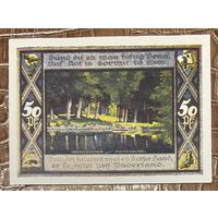 Нотгельд 50 пфеннигов 1921 год. Поппенбюттель. Веймарская республика