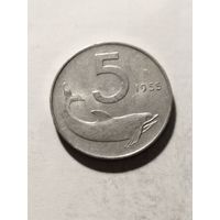 Италия 5 лир 1955