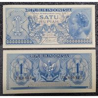 1 рупия Индонезия 1956 г. UNC