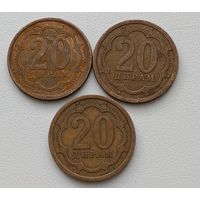 Таджикистан. 20 дирам 2006 год. Магнит.