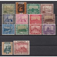 7.DS. Германия. Саар. Местные мотивы. 1922 г. Полная серия. Mi.##84-97(*). Описание.